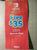 Купон для европейки Nintendo switch